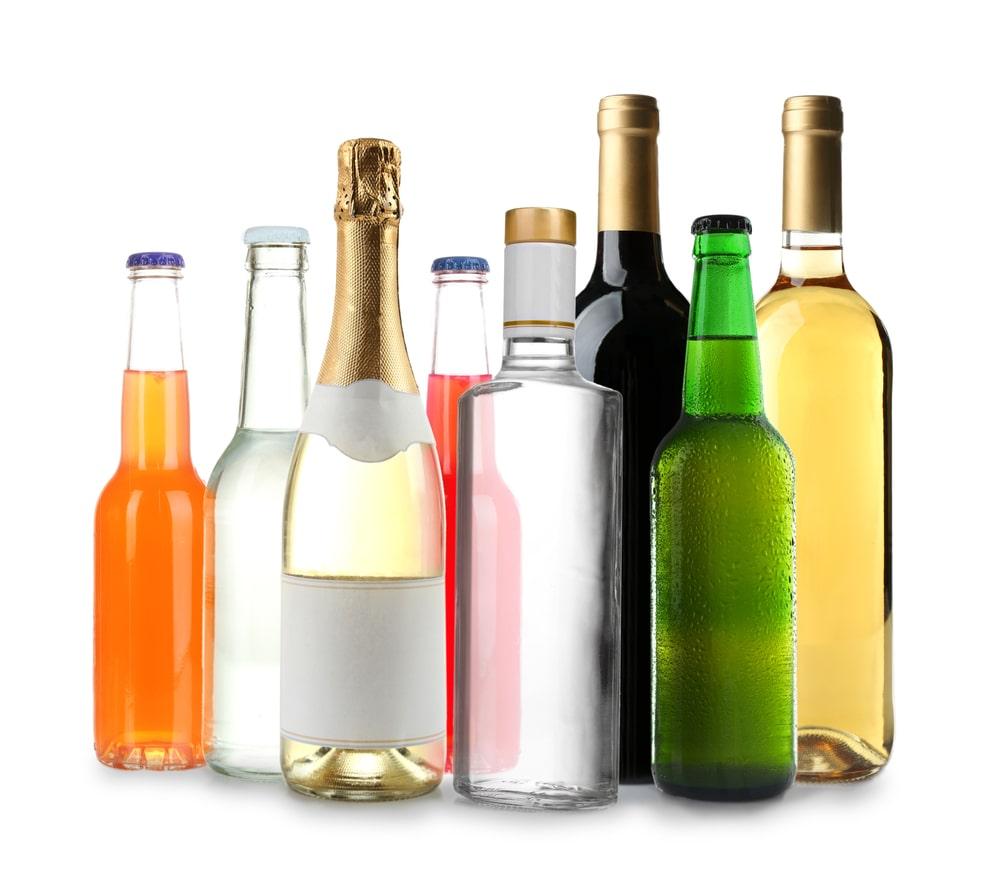 Alcohol bottles 