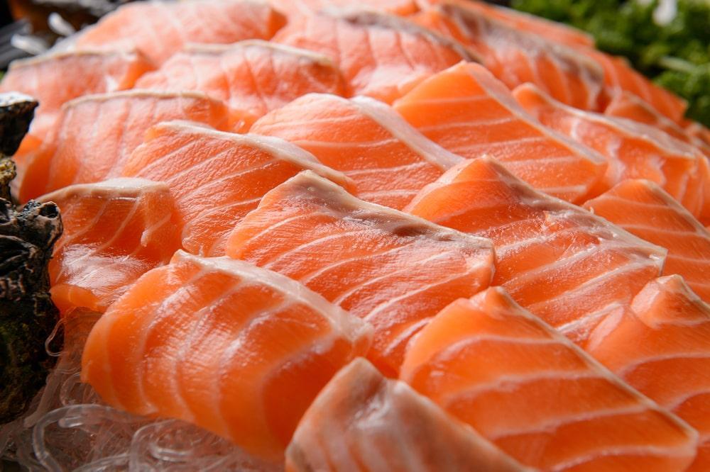 A Group of Salmon Slices