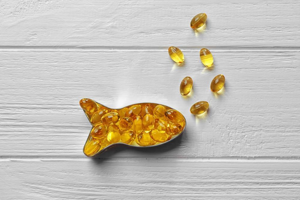 Fish Shaped Cookie Cutter Filled With Omega-3 Pills