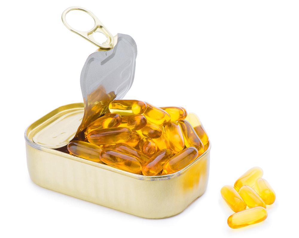An Opened Can of Omega-3 Fish Oil