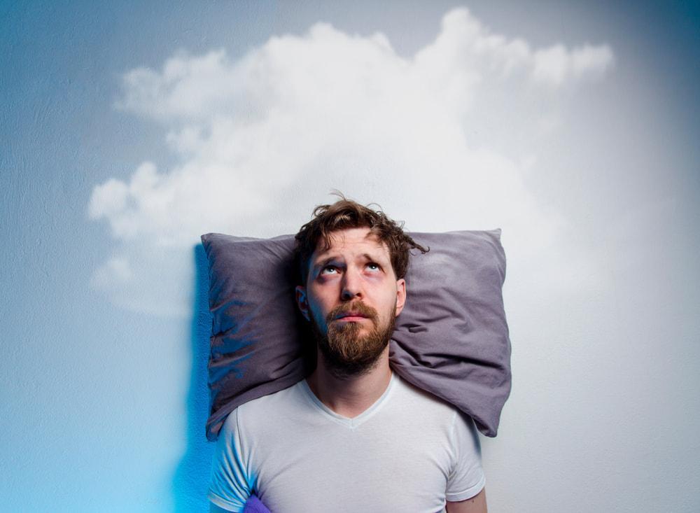 Man Having Sleeping Problems