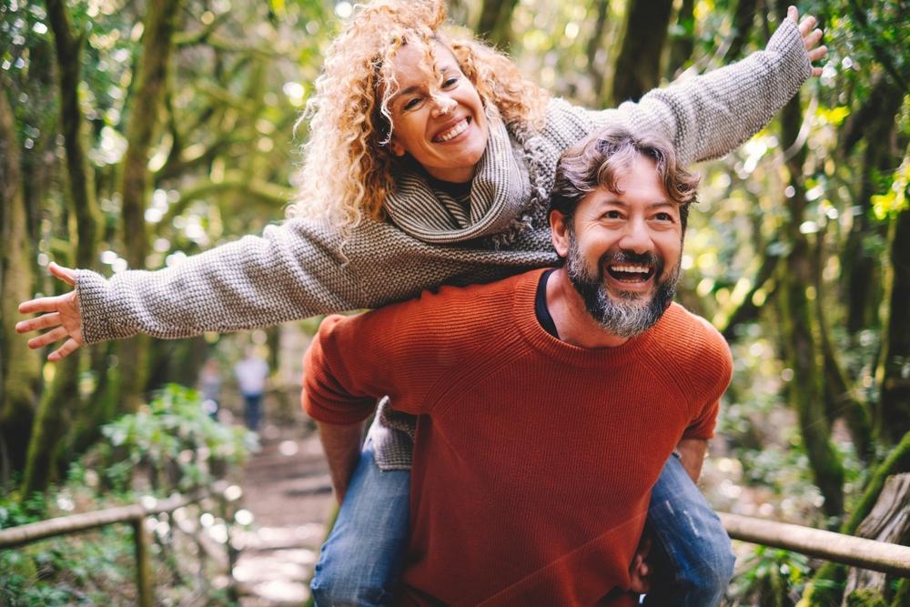 Overjoyed Adult Couple