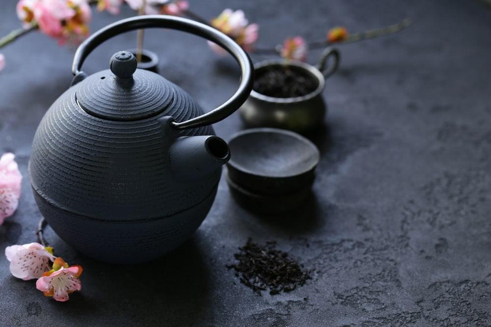 Cast Iron Kettle for Traditional Oriental Tea Ceremony