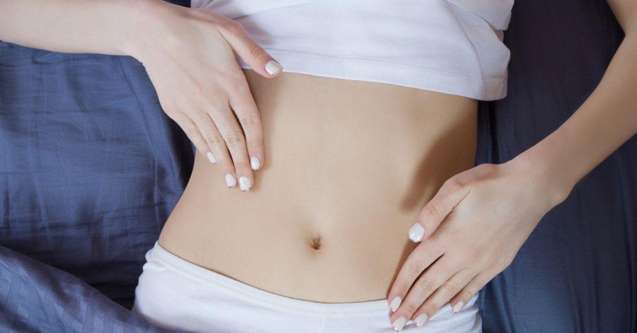Close Up of a Woman's Flat Stomach