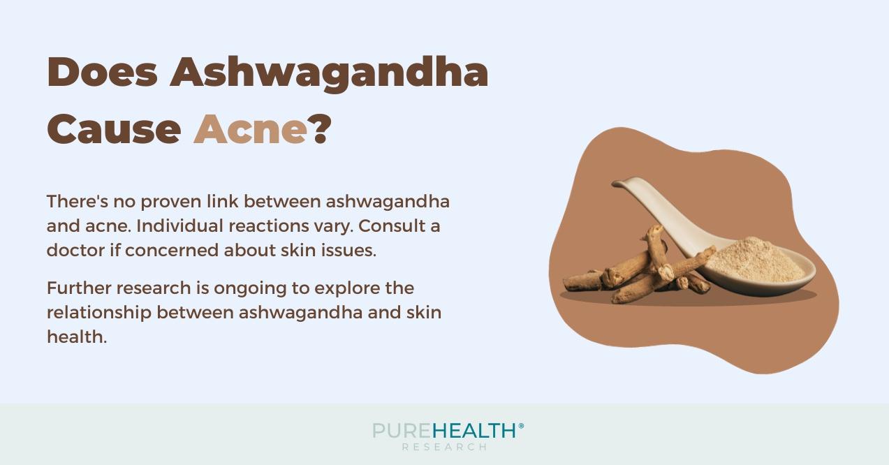 A Visual by PureHealth Research on ashwagandha and acne