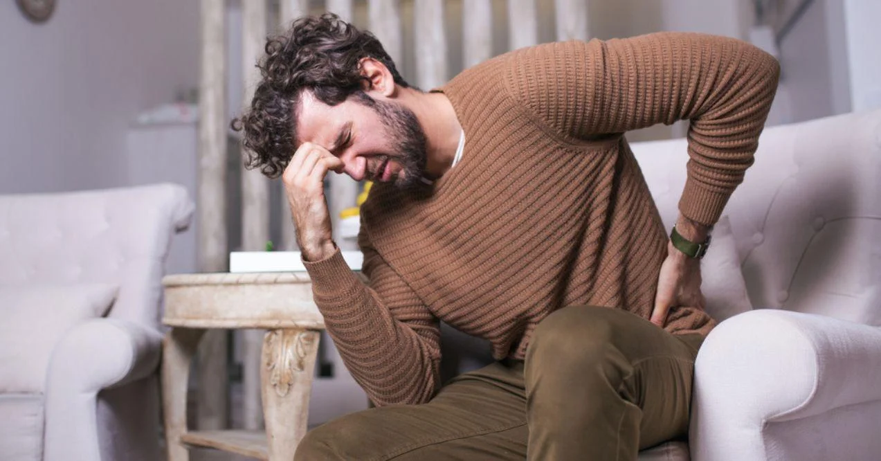 Man Suffering From Kidney Stone Pain