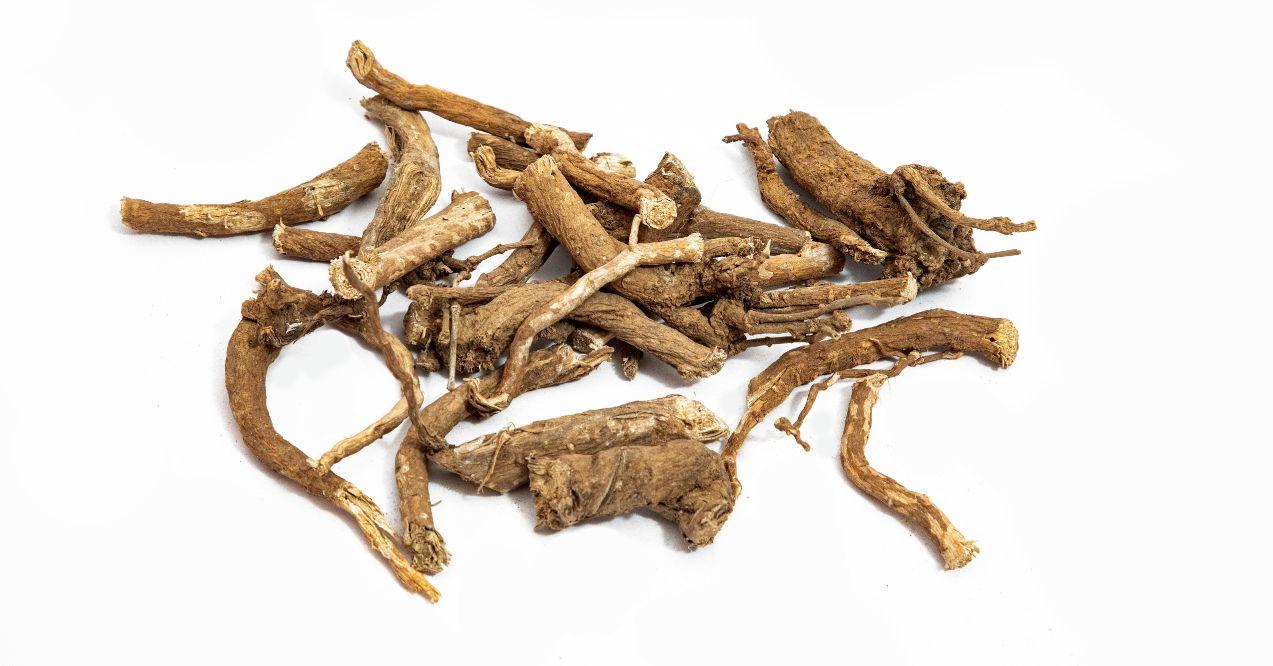 Ashwagandha in white background