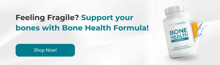 CTA banner showing bone health formula supplement