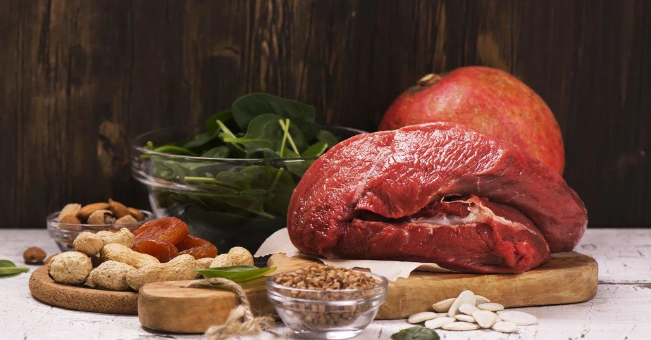 Healthy products rich in iron