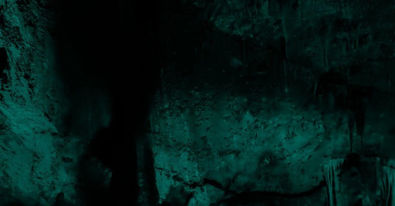 Aqua view of the cave