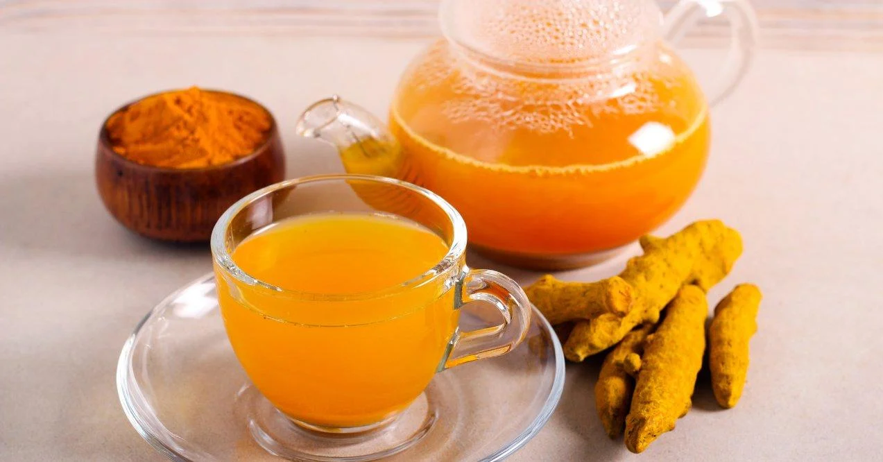 Curcumin tea served