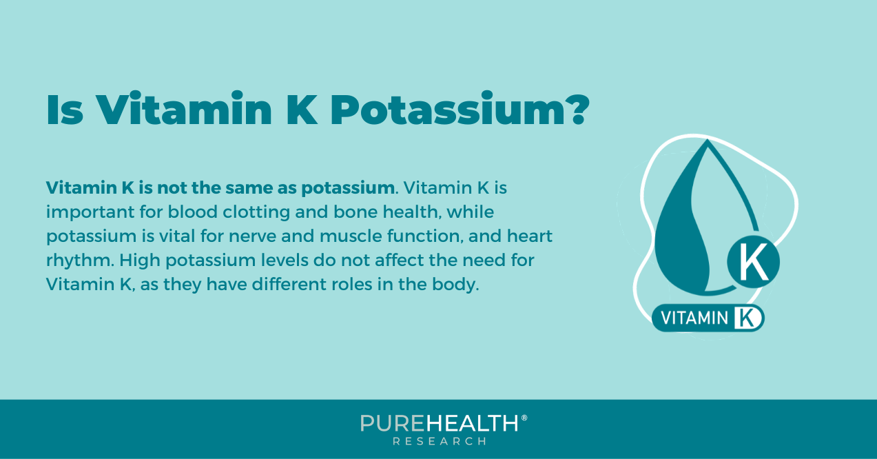 Infographic on vitamin K and potassium 