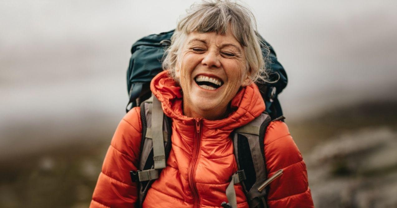 Joyful senior woman living an active lifestyle in her retirement