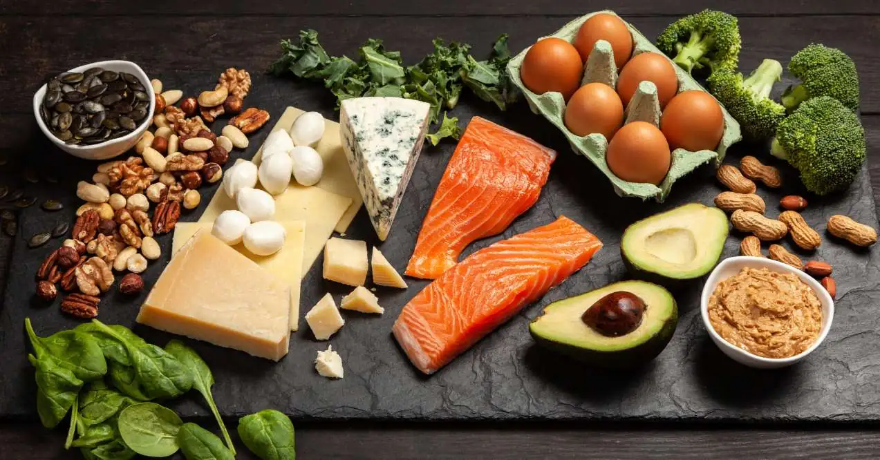 keto foods laid on a plate
