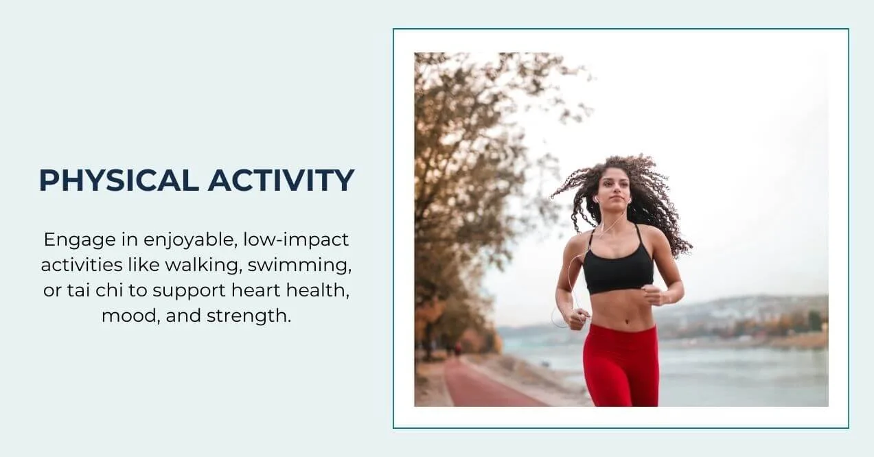 Woman jogging outdoors promoting active lifestyle and heart health