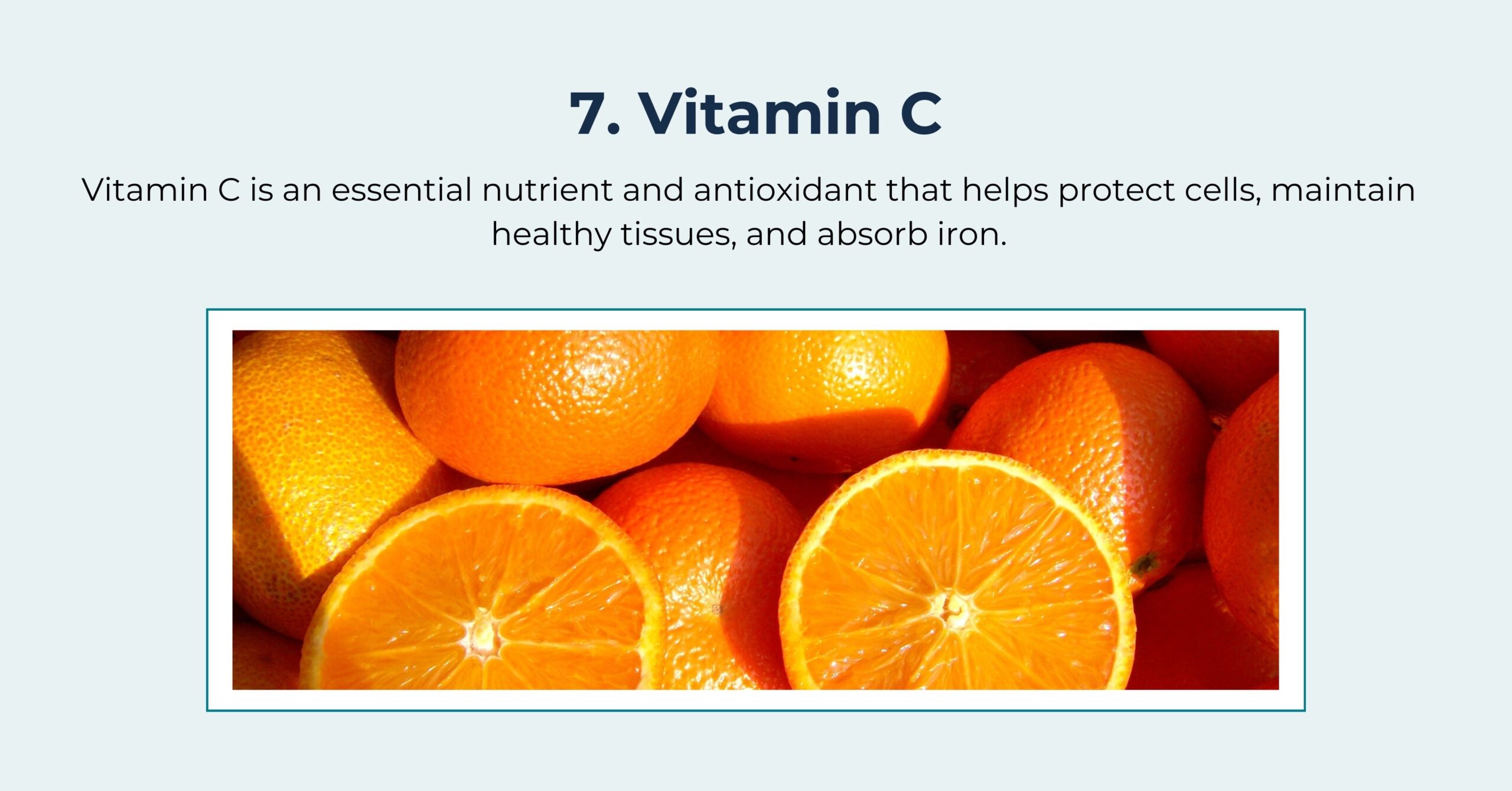 Illustration of vitamin C