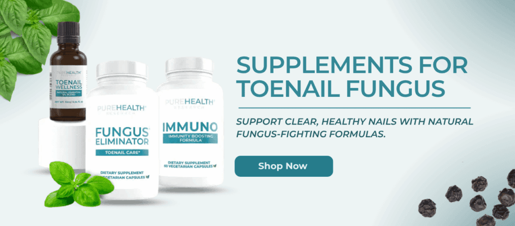 CTA banner showing supplements for toenail fungus