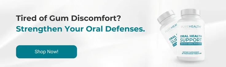 CTA banner showing oral health support supplement