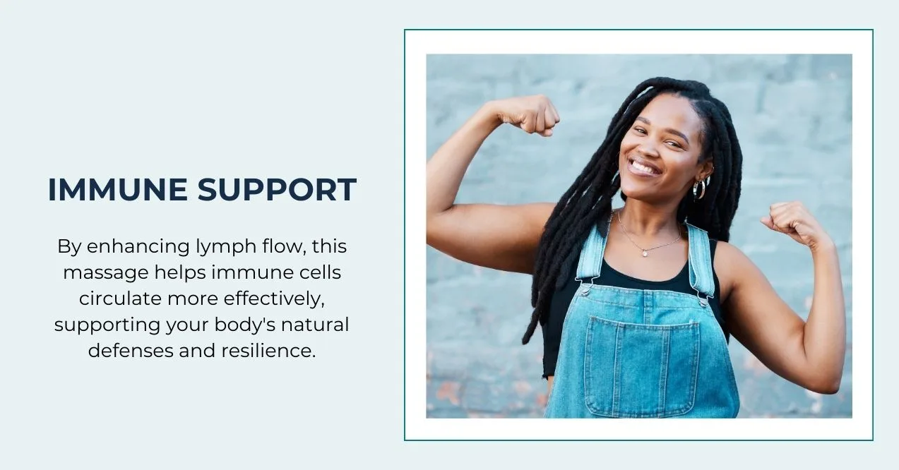 Woman flexing muscles with a happy, confident smile.
