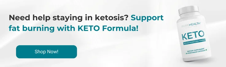 CTA banner showing keto formula supplement