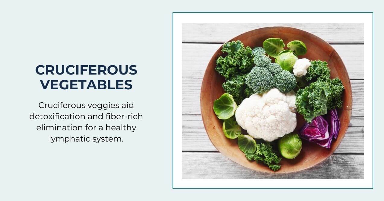 Bowl of cruciferous vegetables including broccoli, cauliflower, and kale.
