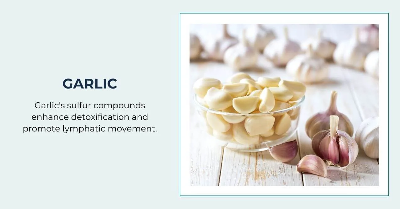 Glass bowl of peeled garlic cloves surrounded by whole garlic bulbs.