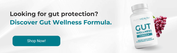 CTA banner showing gut wellness formula supplement