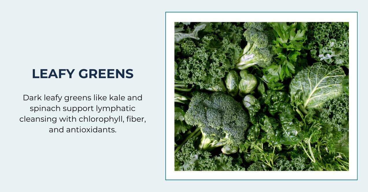 Assorted leafy greens including kale, spinach, and parsley.