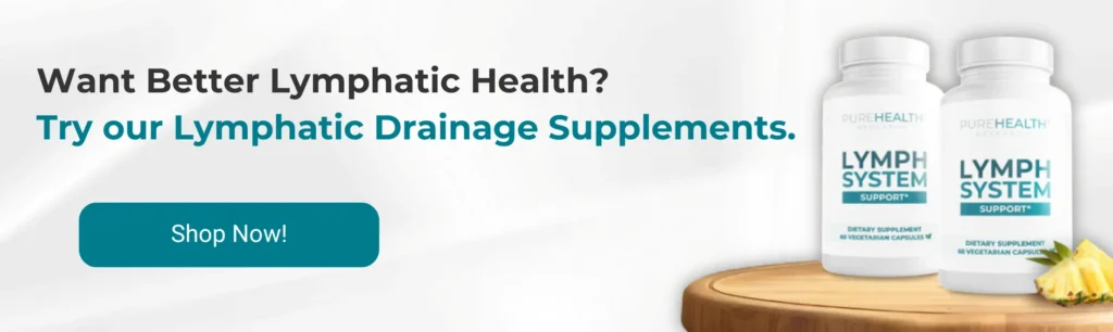 CTA banner showing lymphatic drainage supplements
