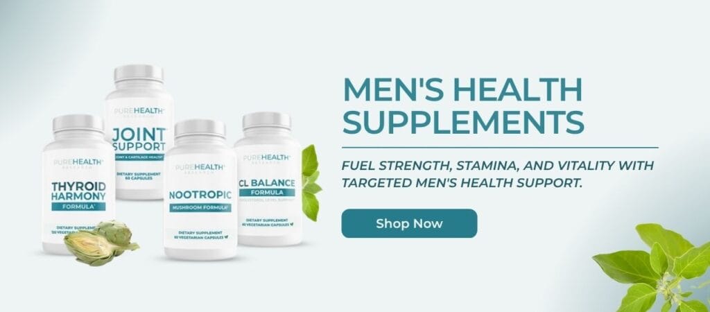 Men's health supplements CTA banner