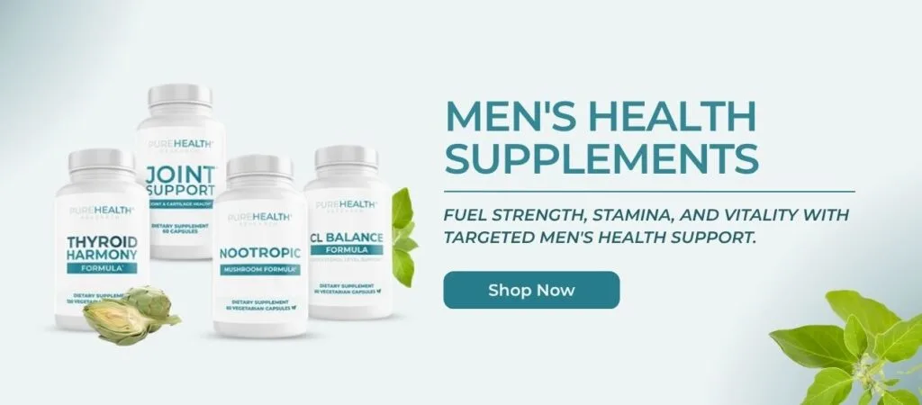 Men's health supplements CTA banner