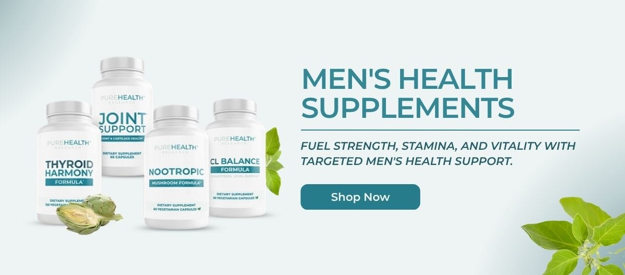 Men's health supplements CTA banner