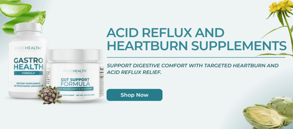 Acid reflux and heartburn supplements CTA banner