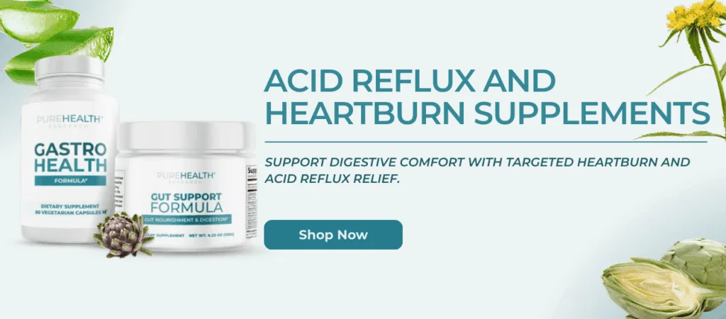 Acid reflux and heartburn supplements CTA banner