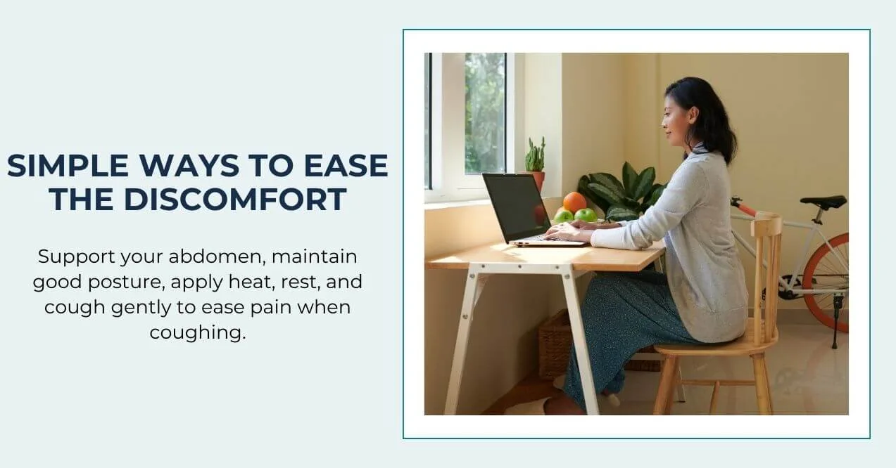 Woman working at desk with good posture and fresh fruit nearby.