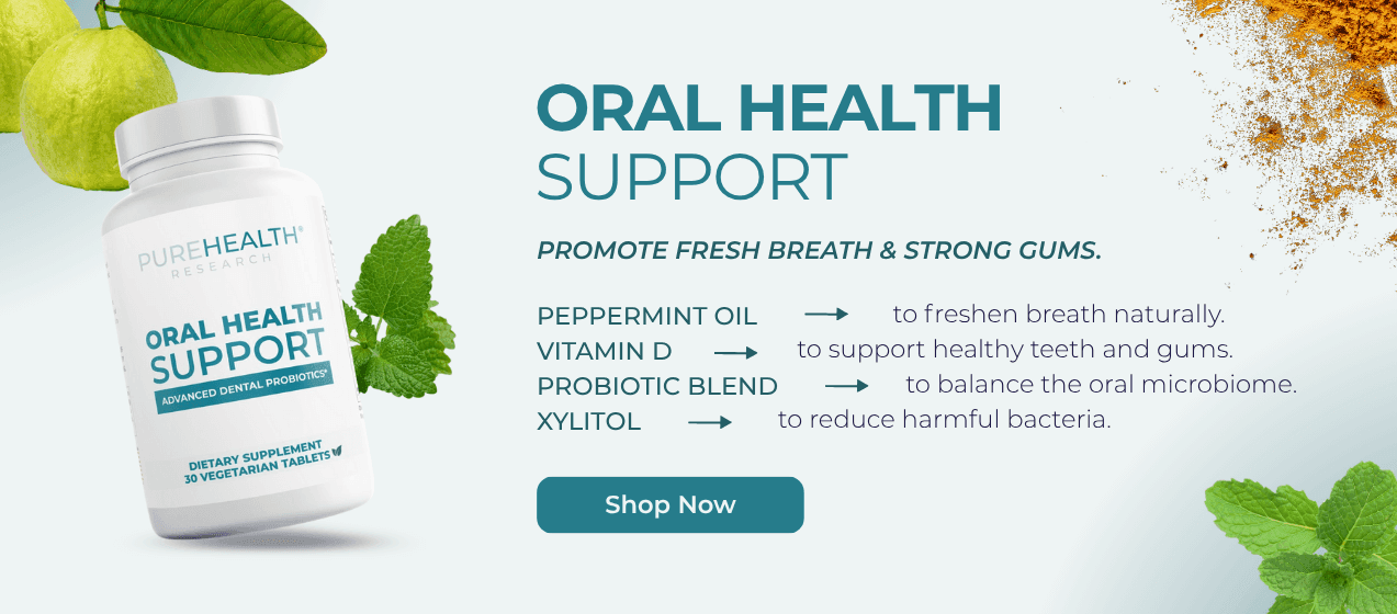 Oral Health Formula Supplement Banner