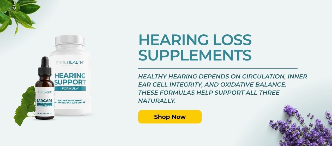 PureHealth Research hearing loss supplements banner