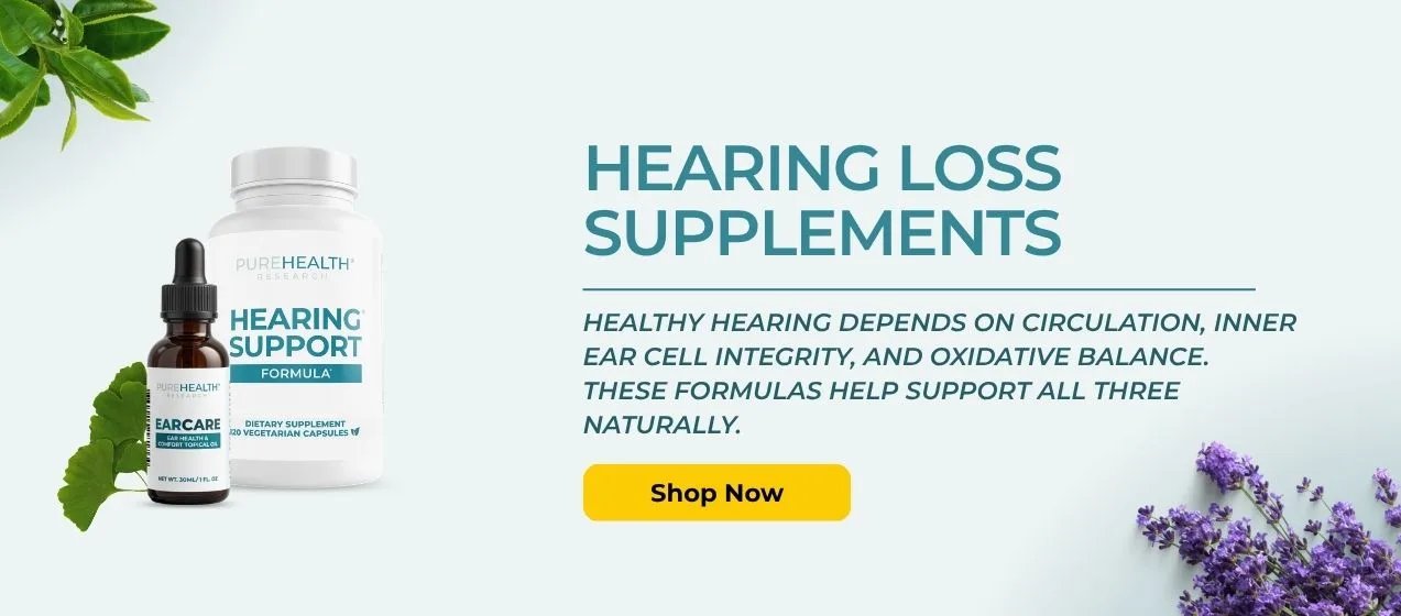 PureHealth Research hearing loss supplements banner