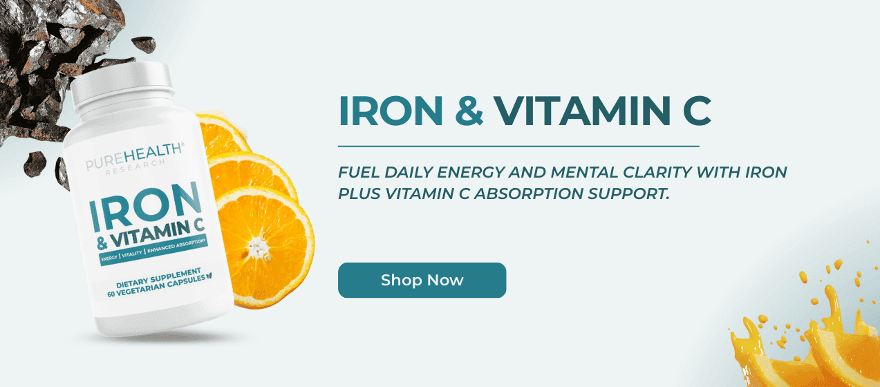 Iron & vitamin C supplement CTA banner