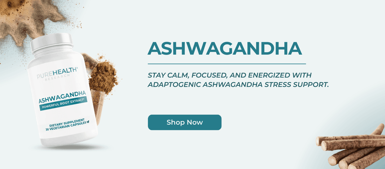 PureHealth Research Ashwagandha supplement banner