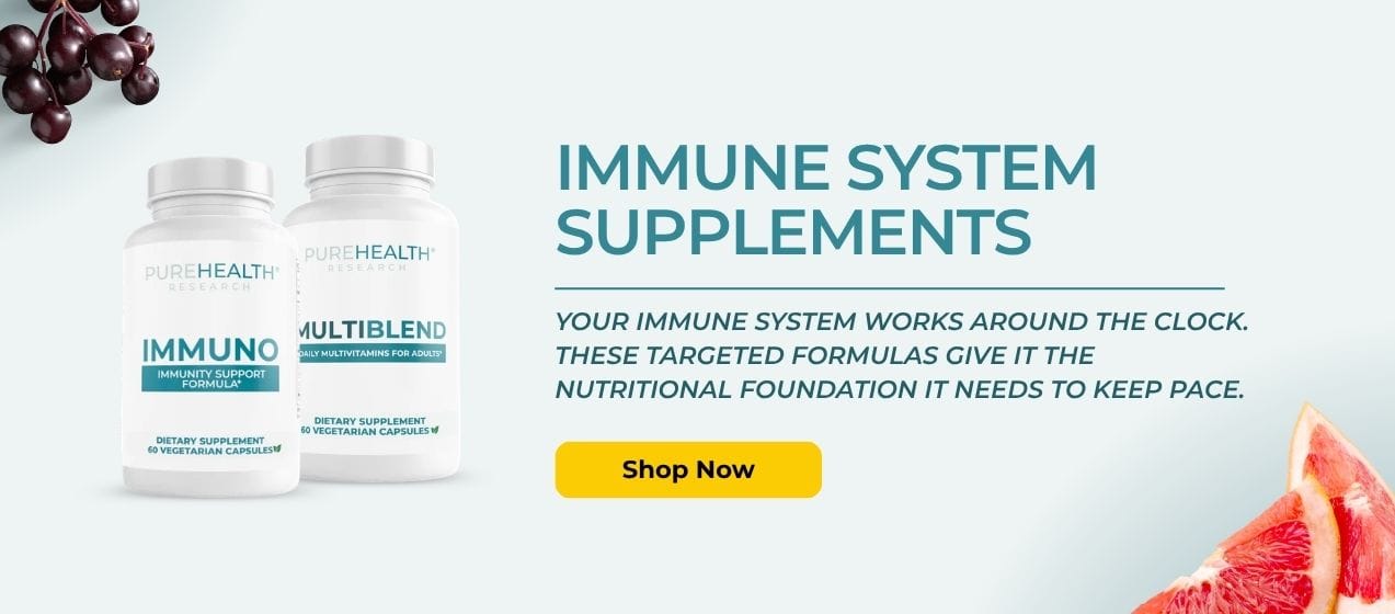 PureHealth Research immune system supplements banner