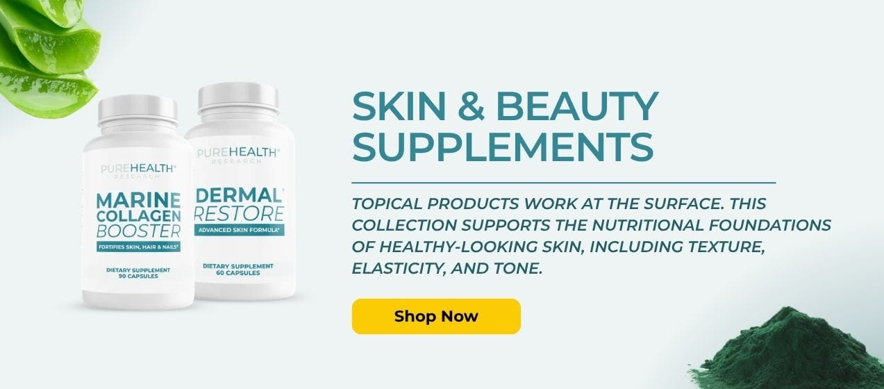 PureHealth Research skin and beauty supplements banner