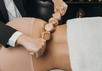 Stimulation of the Lymphatic System With Wood Therapy Body Treatment